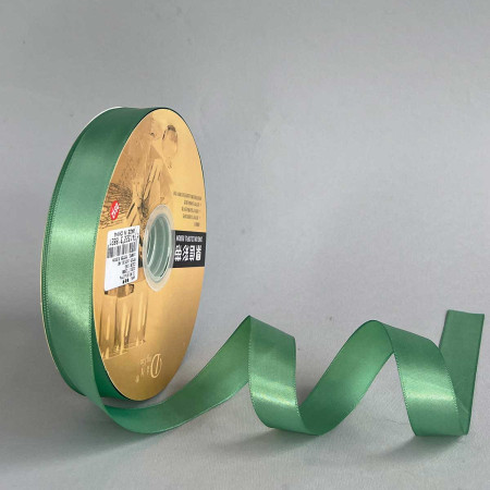 Лента атлас Ding Xin 2.5 см * 90 м - #1092 Зеленый Морской